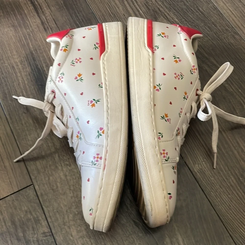 Coach Clip Low Top Sneaker Women 9.5 C7666 85185 1 used Condition Hearts 112024 - Picture 10 of 11